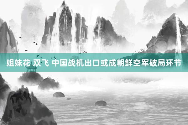 姐妹花 双飞 中国战机出口或成朝鲜空军破局环节