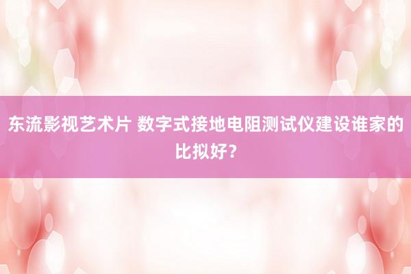 东流影视艺术片 数字式接地电阻测试仪建设谁家的比拟好？