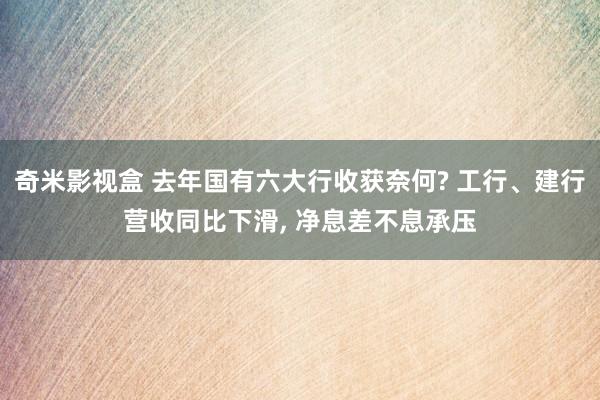 奇米影视盒 去年国有六大行收获奈何? 工行、建行营收同比下滑, 净息差不息承压